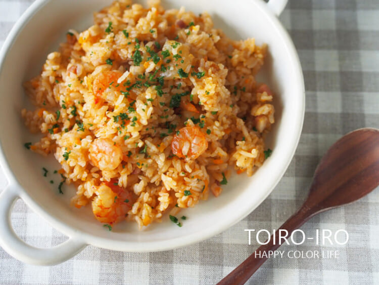 お弁当にも★炊飯器で作る！簡単エビピラフ