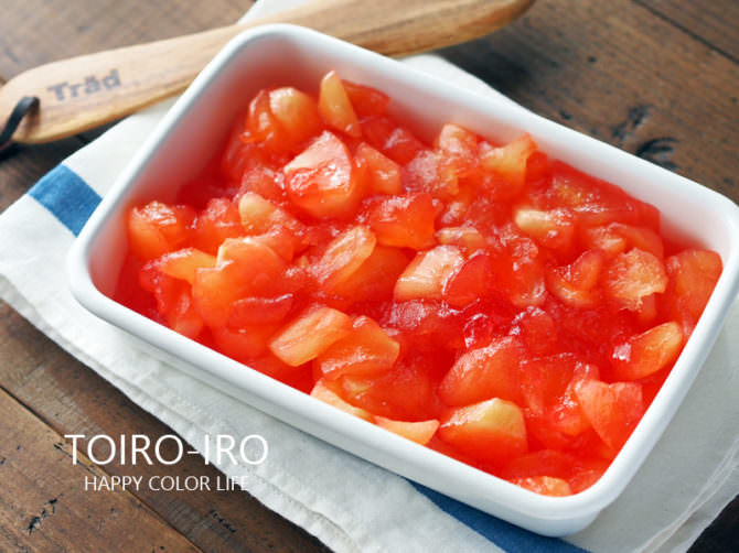 ピンク色に色付いた 紅玉リンゴの甘煮 Toiro Note トイロノート 家族が笑顔になる いつものごはんを彩るレシピサイト