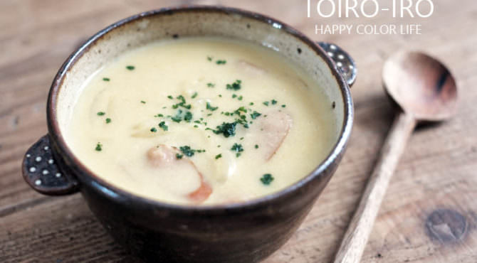 じゃがいもとウインナーのミルクカレースープ