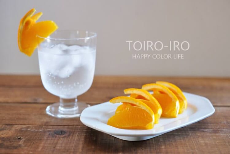 ちょっぴり可愛くて食べやすいオレンジの飾り切り