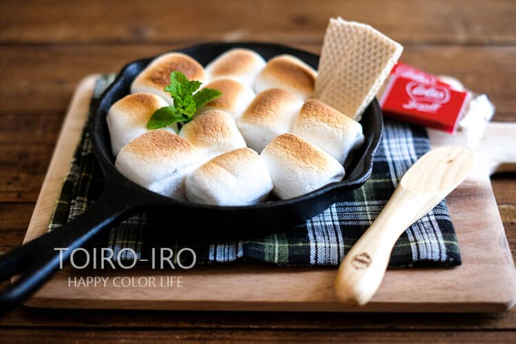 おやつに簡単♡トースター焼きマシュマロ