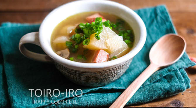 大根とネギのスープ煮