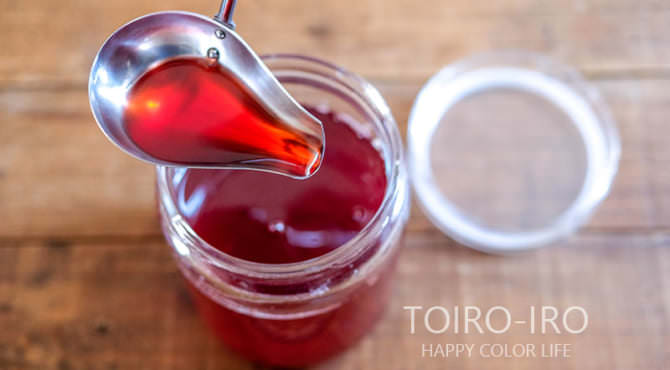 真っ赤ないちごシロップ