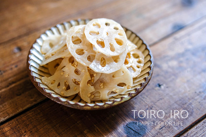 れんこん レンコンの白だしきんぴら | toiro note 〜トイロノート〜／家族が笑顔