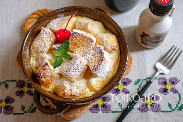 食パンで簡単おやつ！パンプディング