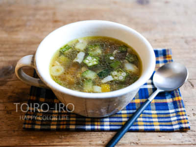 夏野菜のトロトロコンソメスープ