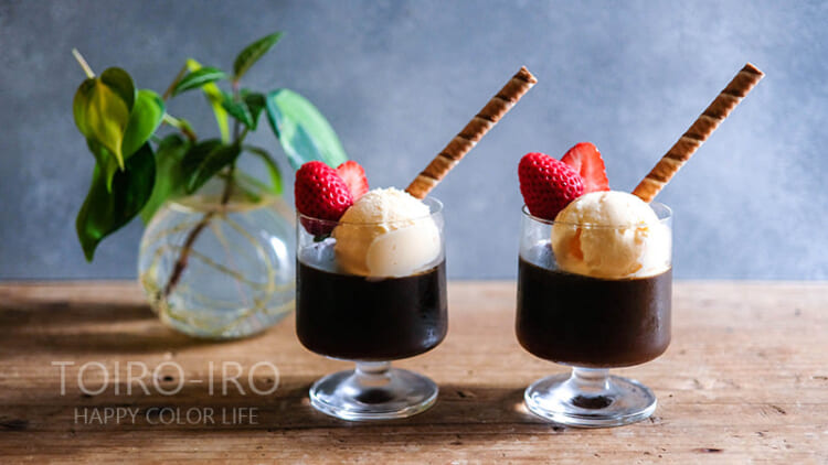 コーヒーゼリーパフェ