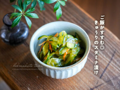ご飯がすすむ◎きゅうりのスタミナ漬け