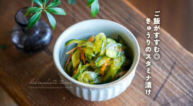 ご飯がすすむ◎きゅうりのスタミナ漬け
