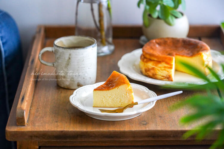 12cmの小さな型で焼くベイクドチーズケーキ